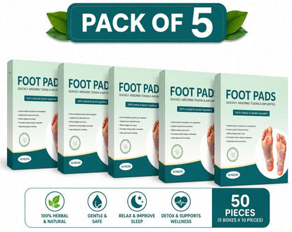 Premium Natural Detox Foot Patches Pack of 50 |  🔥BUY 1 GET 1 FREE🔥