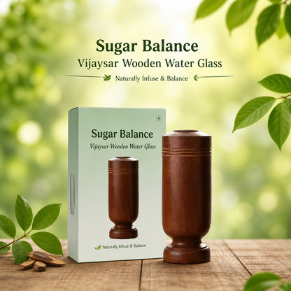 Sugar Balance Vijaysar Wood Glass (Ayurvedic)