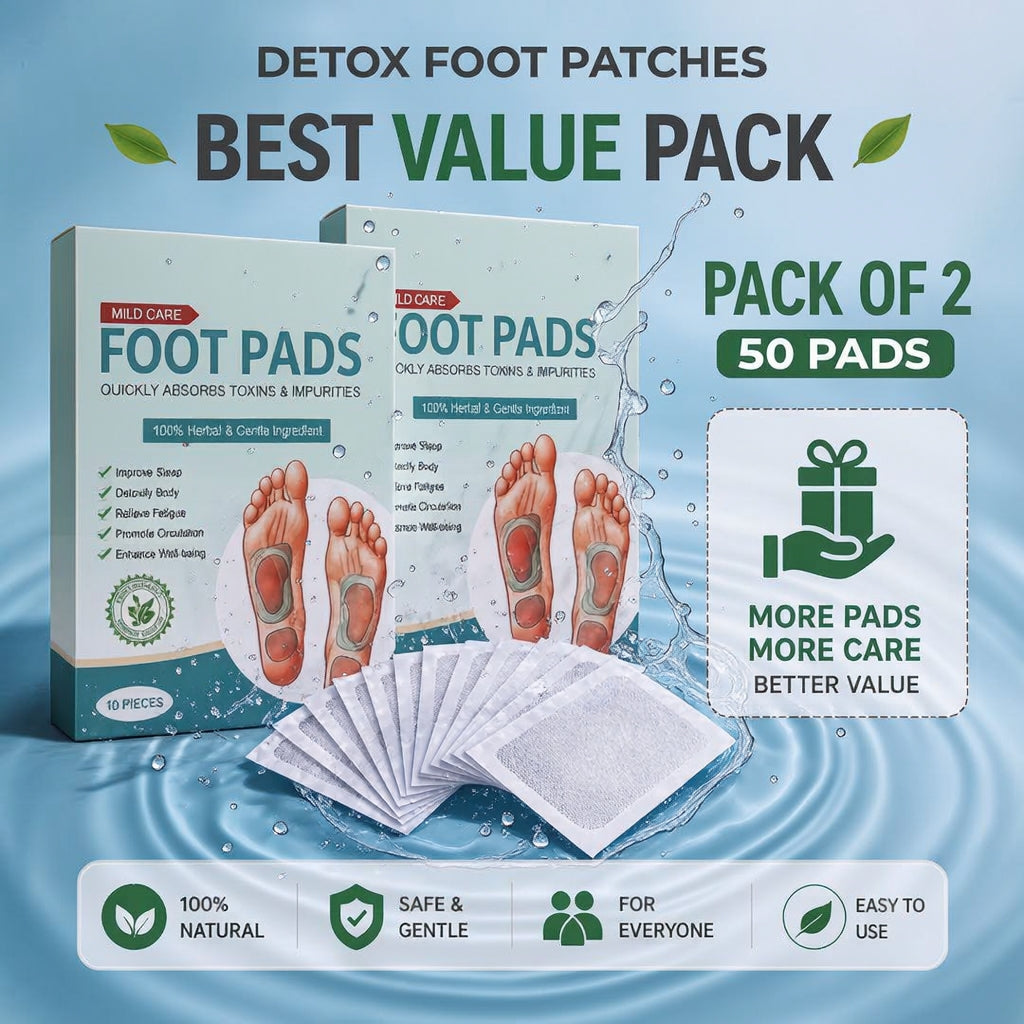 Premium Natural Detox Foot Patches Pack of 50 |  🔥BUY 1 GET 1 FREE🔥
