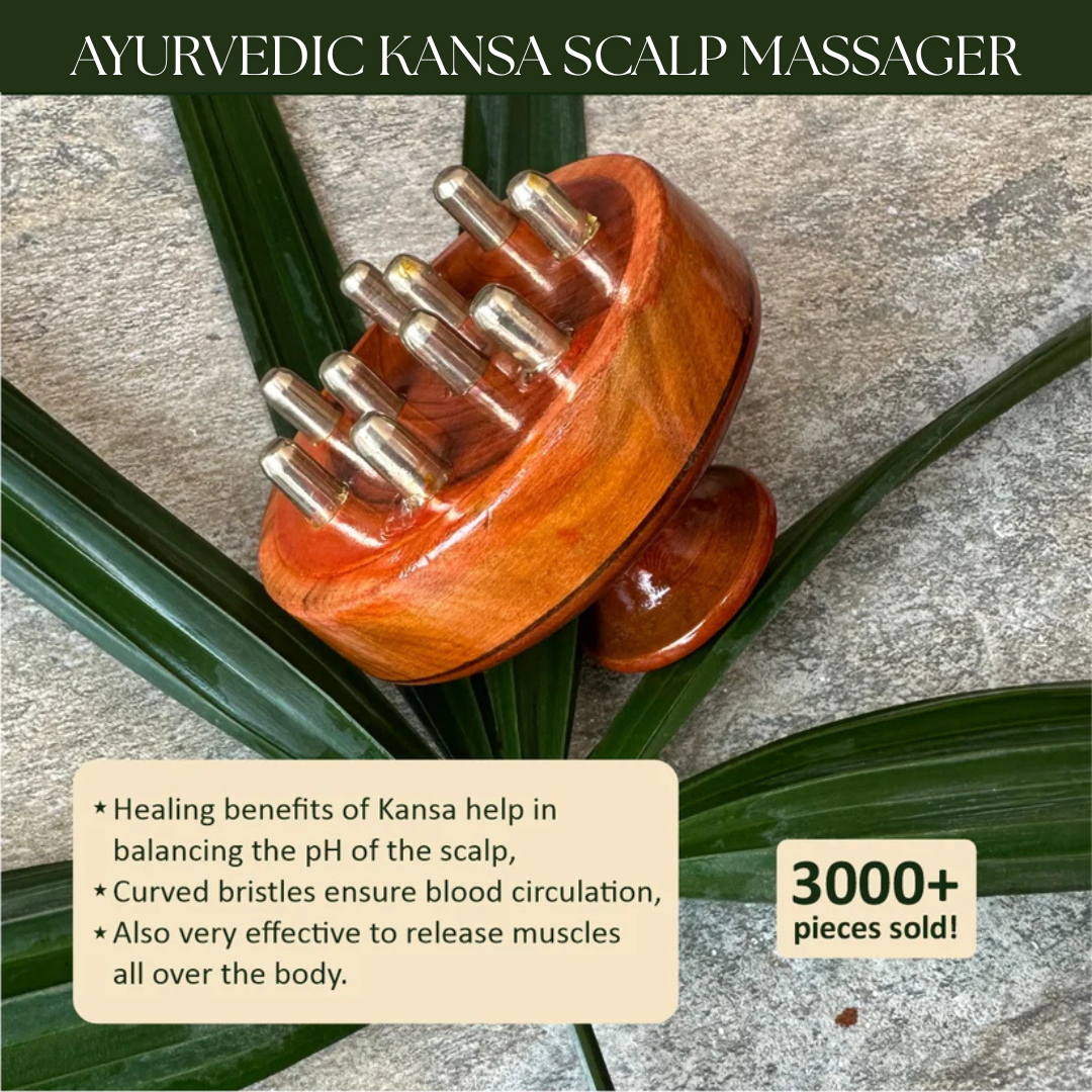 Ayurvedic Kansa Scalp and Body Massager